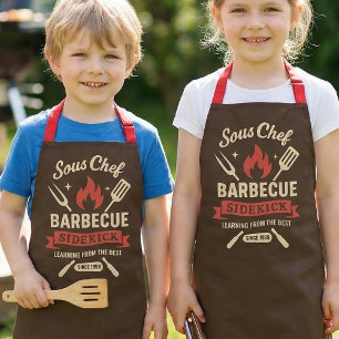 Tabliers de barbecue assortis pour enfants pour cu