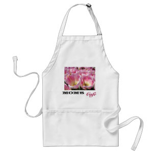 Tabliers de café de maman Fleurs de tulipe rose Fl