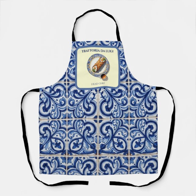 Tabliers de chef et serveur cannoli en carrelage s (Recto)