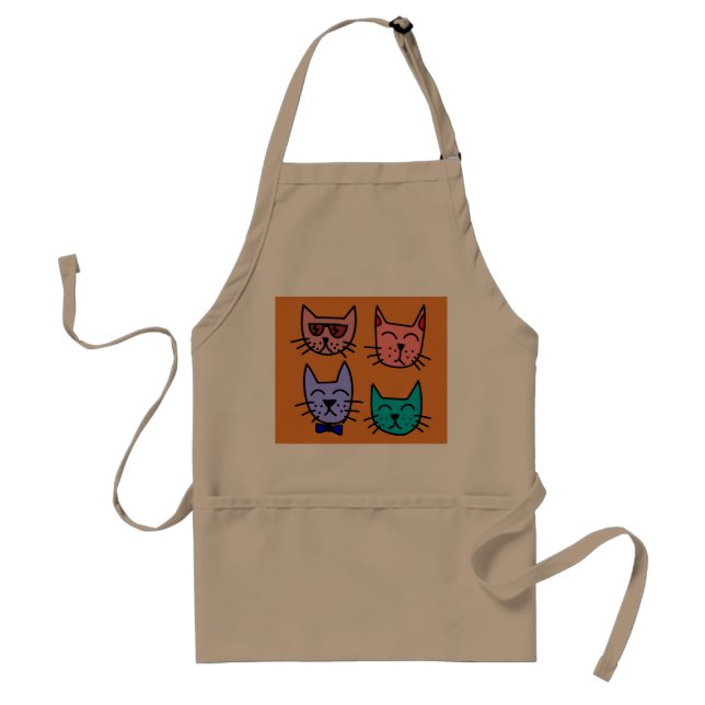 Tabliers de cuisine AMOUREUX DE LES CHATS (Devant)