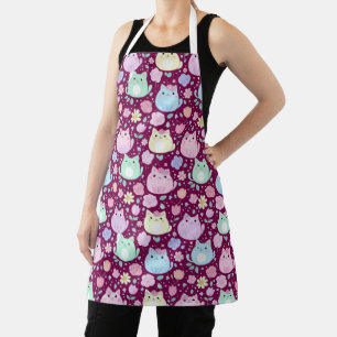 Tabliers de cuisine avec chats pastel Kawaii et ja