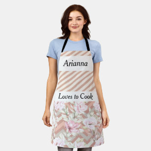 Tabliers de cuisinier pour femme de couleur pêche
