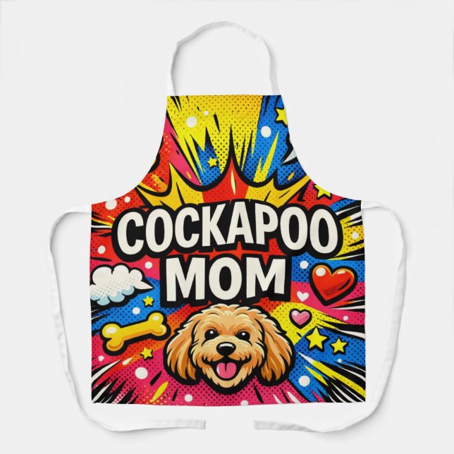 Tabliers de maman Cockapoo Cadeau pour amateur de  (Recto)