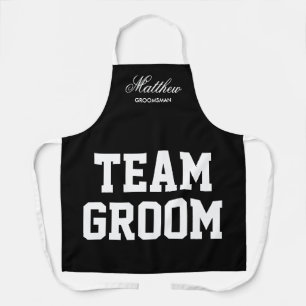 Tabliers de mariage Team Groom pour groomsmans