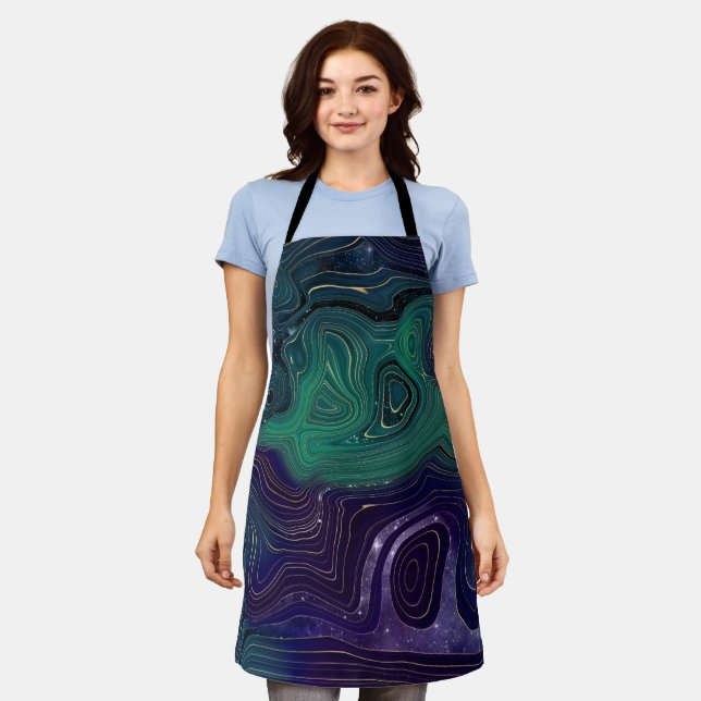 Tabliers en marbre vert et violet (Porté)