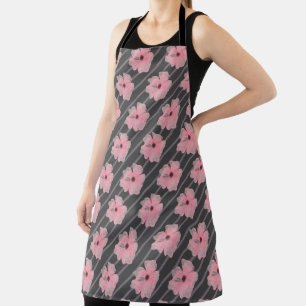 Tabliers Fleurs Roses Et Rayures