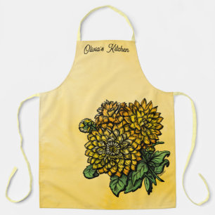 Tabliers Floraux Dahlia Jaune