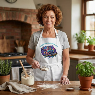 Tabliers Graffiti Maman et Fils - Cadeau avec Nom 