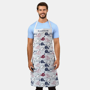 Tabliers Motifs de poisson de nom personnalisé