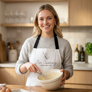 Tabliers Personnalisés de Cuisine pour Femme Chef 