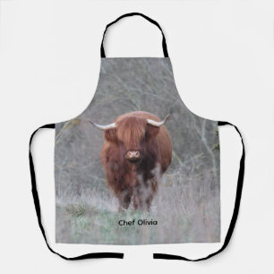 Tabliers personnalisés de vache Highland