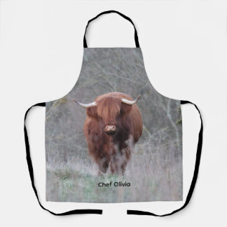 Tabliers personnalisés de vache Highland