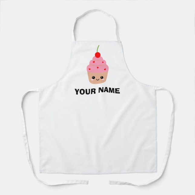 Tabliers Personnalisés, Tablier Graphique Cupcake, (Recto)
