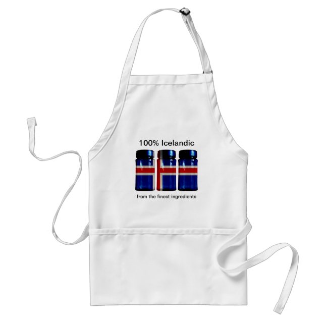 Tabliers Pots à Épices Drapeau d'Islande (Devant)