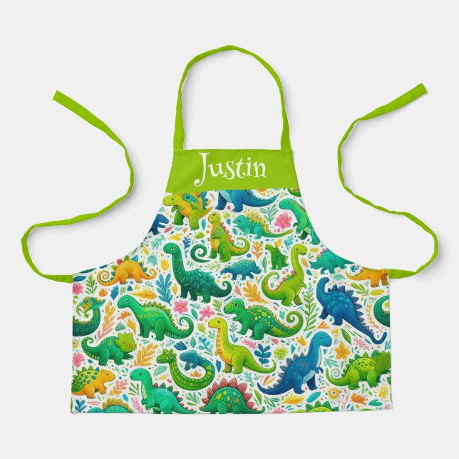 Tabliers pour enfants Jurassic Joy (Recto)