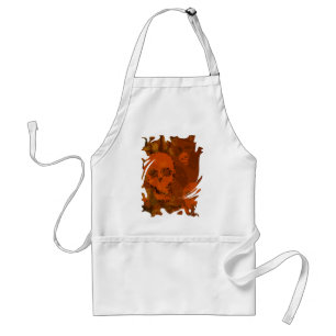 Tabliers tourbillon orange Crânes spectres