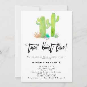 Tabo Bout Love Couples nuptiale douche Invitation