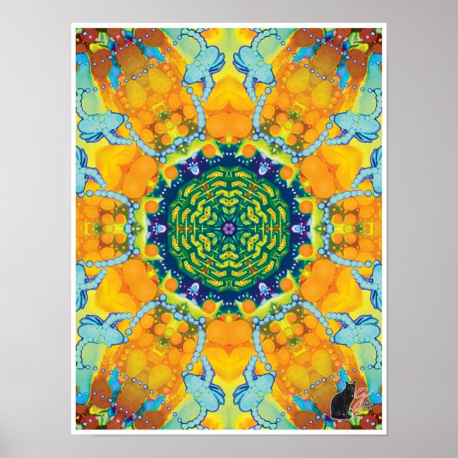 Taboo Kinetic Collage Kaleidoscope Poster (Devant)