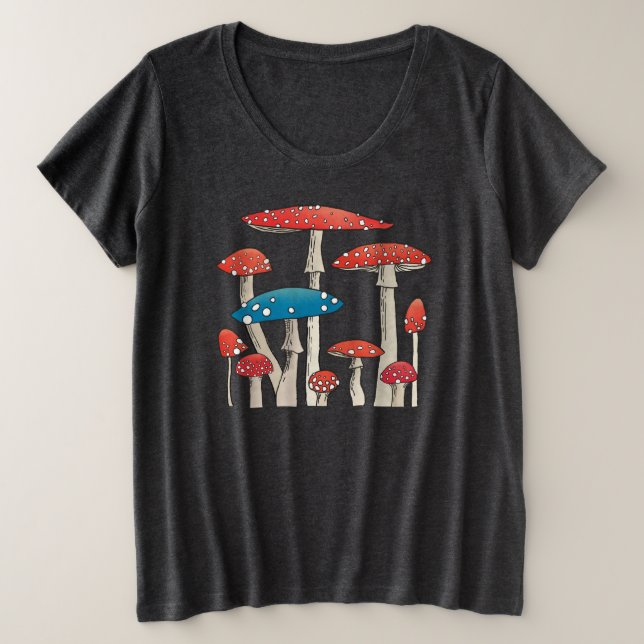 Tabourets Champignons T-shirt (Design devant)