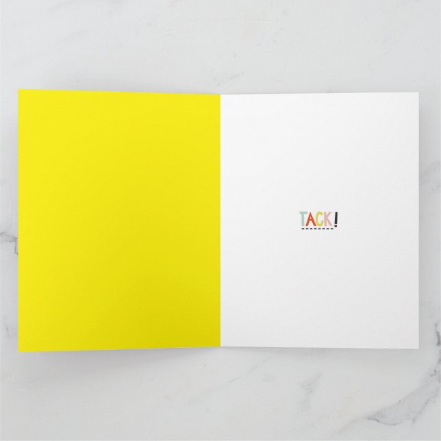 TACHE ! Cartes de voeux pliées (Intérieur)