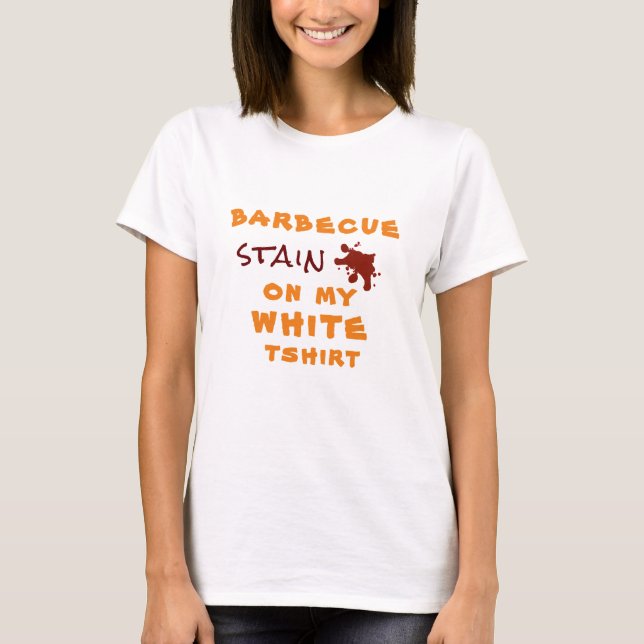 tache de barbecue sur mon t-shirt blanc (Devant)