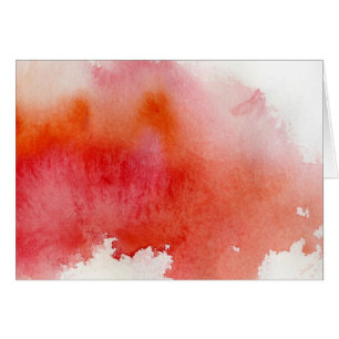 Tache rouge, peint à la main abstrait d'aquarelle