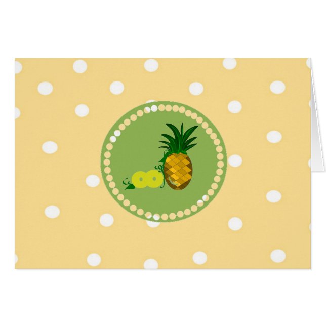 Taches de Polka Et Ananas (Devant Horizontal)