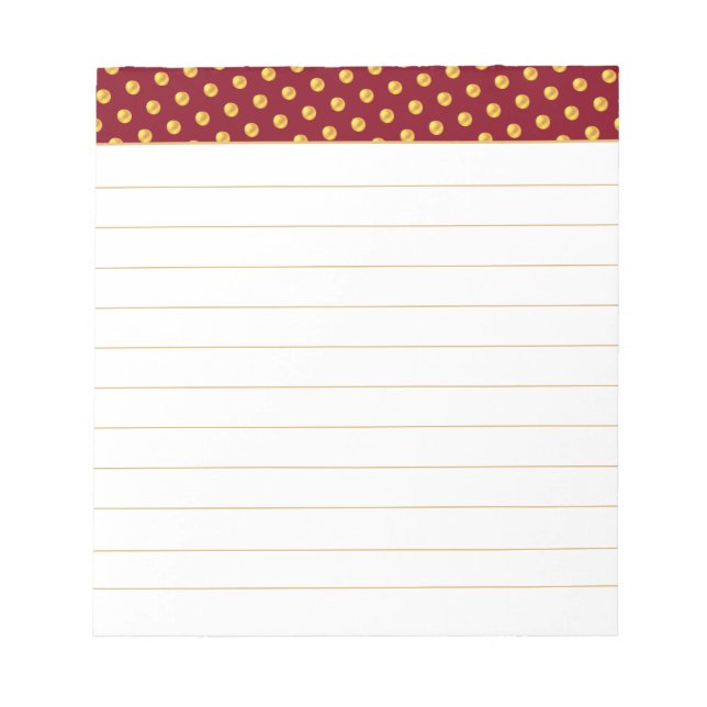 Taches dorées sur un bloc-notes marron et blanc (Devant)