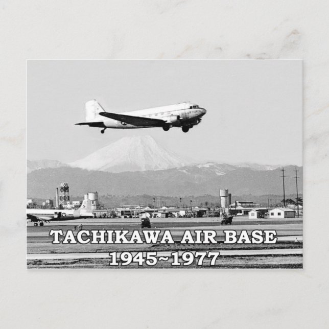 tachikawa air base japan 1945-1977 carte postale (Devant)