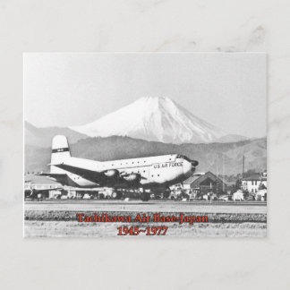 tachikawa air base japan 1945-1977 carte postale