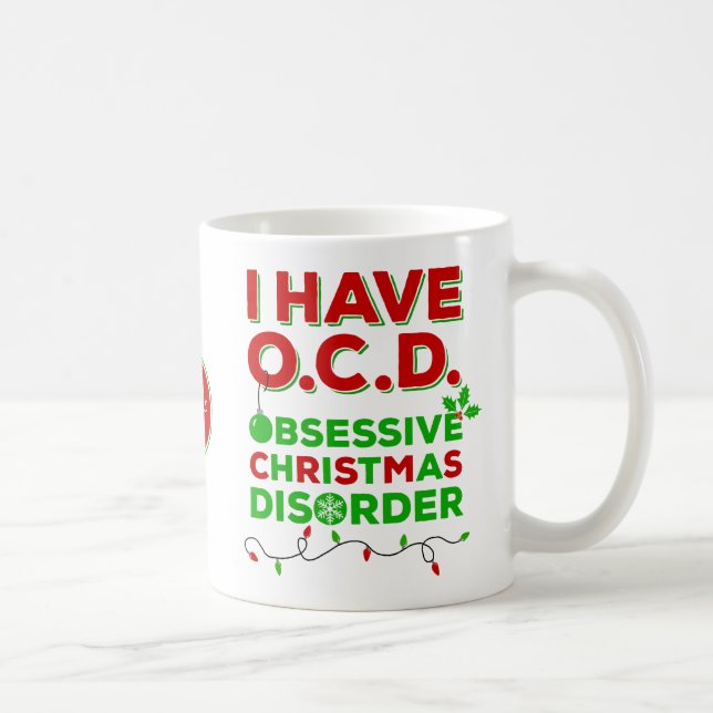 Tacky Obsessive Noël Troubles Mugs (Droite)
