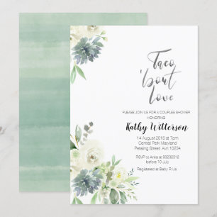 Taco à propos de Love COUPLES SHOWER Invitation