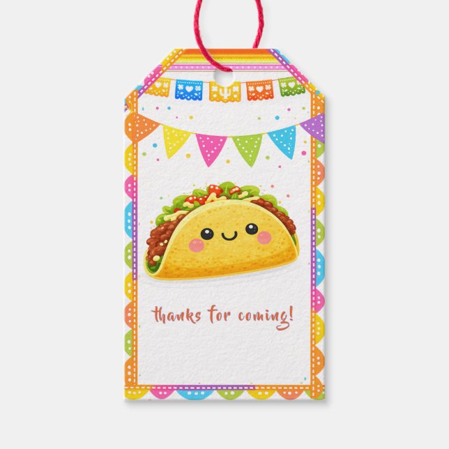 Taco à propos d'un bébé - Étiquette de cadeau pour (Devant)