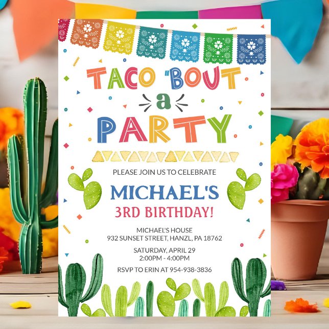 Taco à propos d'une invitation de fête (Créateur téléchargé)