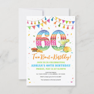 Taco Bout 60e anniversaire Invitation