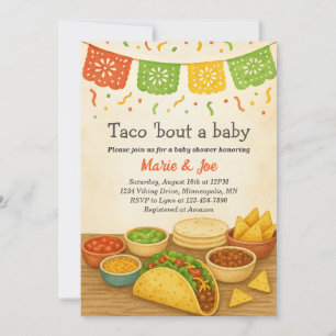 Taco Bout A Baby Fiesta Baby shower Invitation