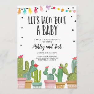 Taco Bout a Baby Fiesta Invitation à la douche