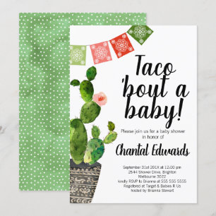 Taco Bout A Baby Invitation