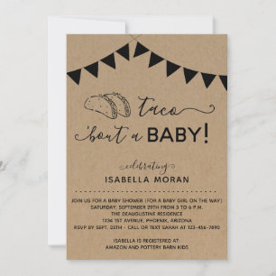 Taco 'Bout a Baby shower Invitation