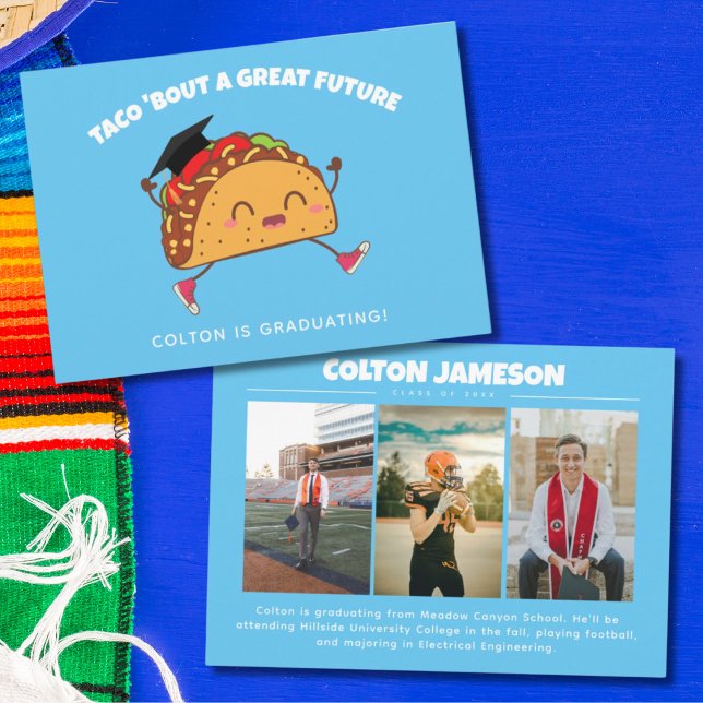 Taco Bout a Great Future Graduation Faire-part (Taco Bout a Great Future Graduation Announcement)