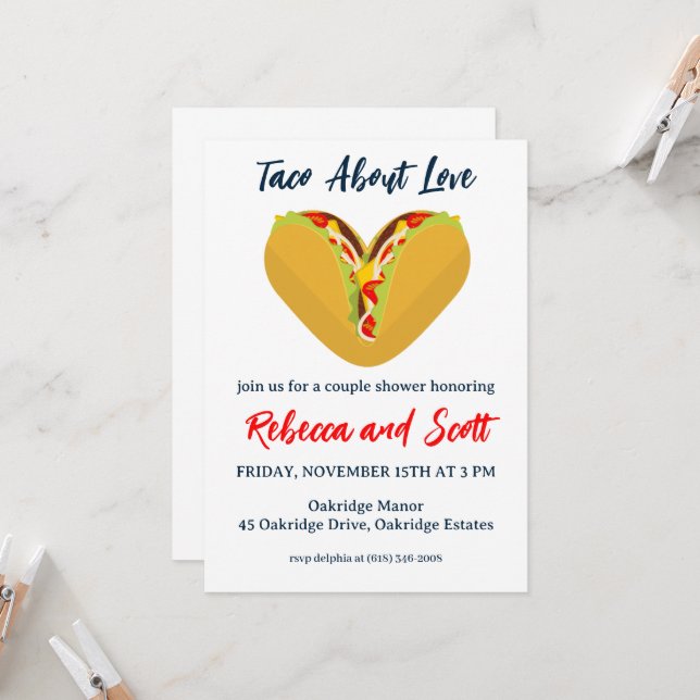 taco bout invitation à l'amour (Devant/Arrière en situation)