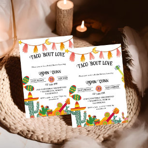 Taco 'Bout Love Cactus Bridal shower Invitation