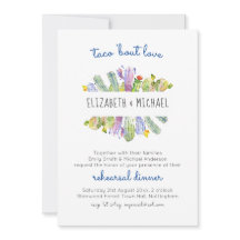 Taco Bout Love Cactus Fiesta Dîner de répétition