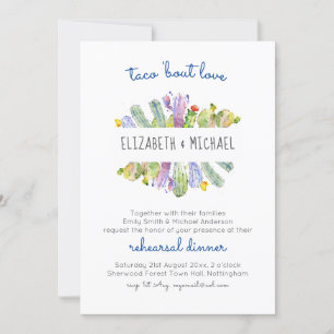 Taco Bout Love Cactus Fiesta Dîner de répétition