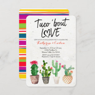 Taco Bout Love Cactus Invitation