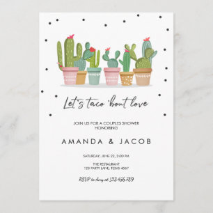 Taco Bout Love Fiesta Couples Douche Invitation Ca