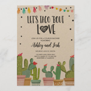 Taco Bout Love Fiesta Couples Douche Invitation Ca