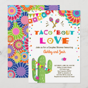 Taco Bout Love Fiesta Couples invitation douche