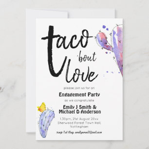 Taco Bout Love FIESTA ENGAGEMENT PARTI Cactus