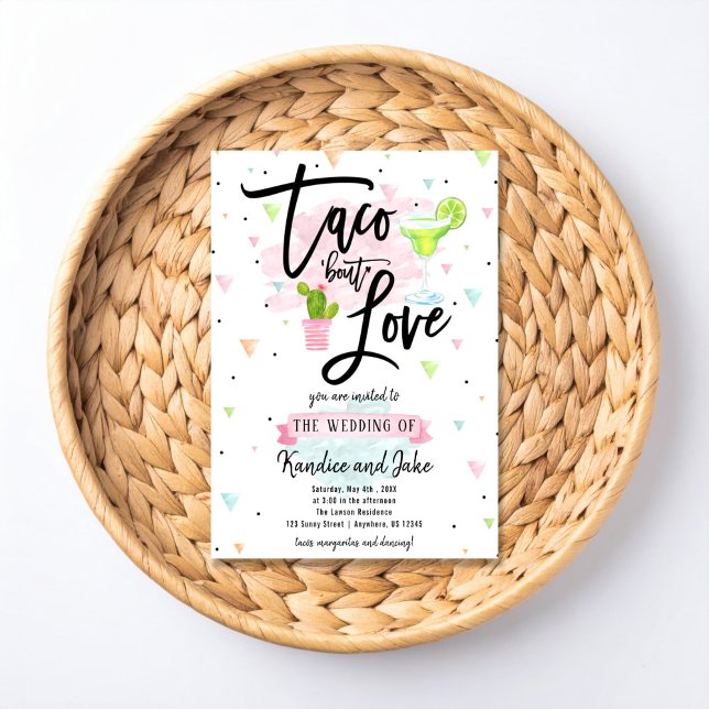 Taco Bout Love Wedding Invitation (Créateur téléchargé)